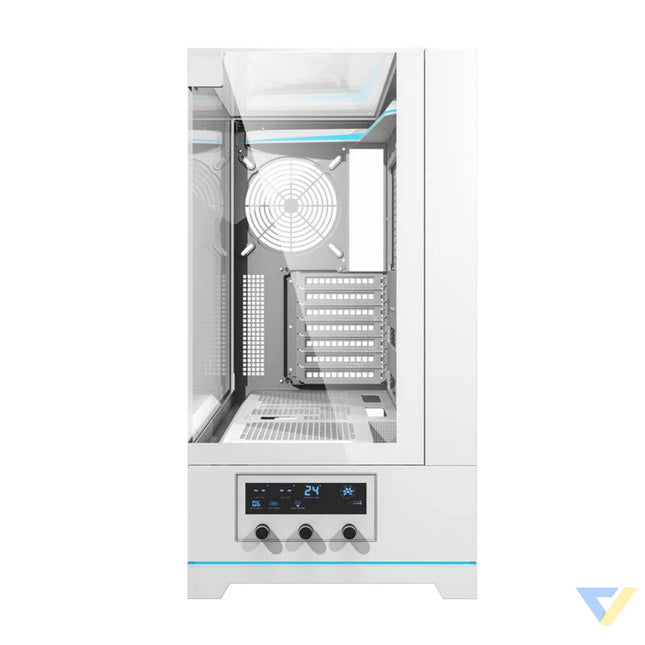 Darkflash DY450 computer case without fans (white) Without fan
