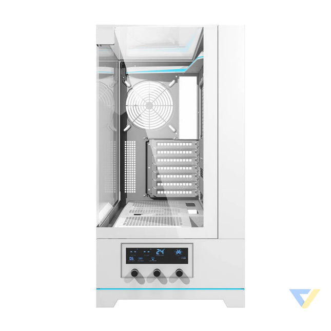 Darkflash DY450 computer case without fans (white) Without fan