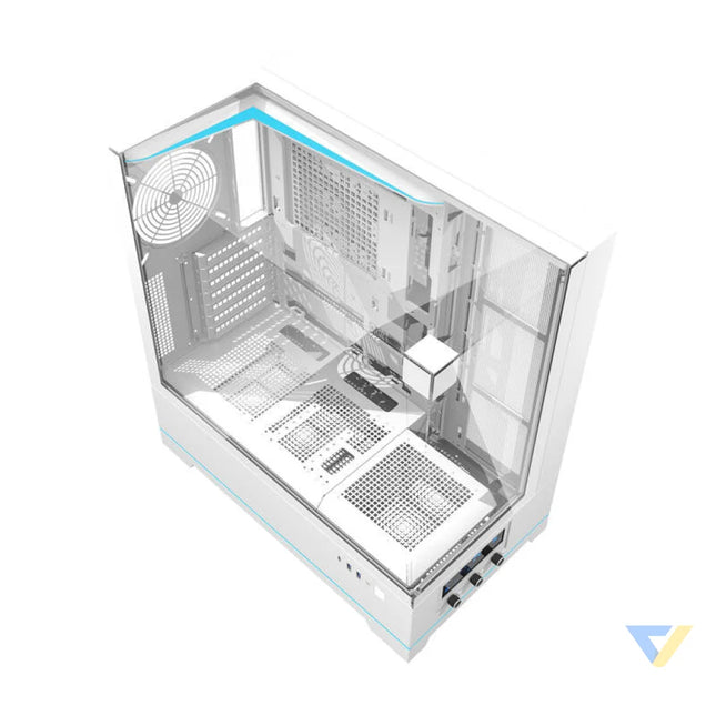 Darkflash DY450 computer case without fans (white) Without fan