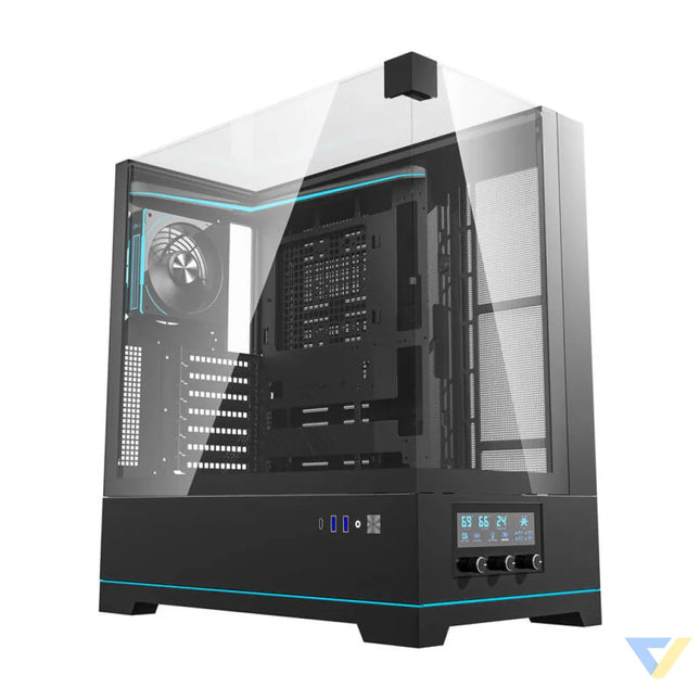 Darkflash DY450 PRO computer case (black) + 1 fan Without fan