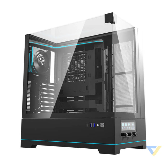 Darkflash DY450 PRO computer case (black) + 1 fan Without fan