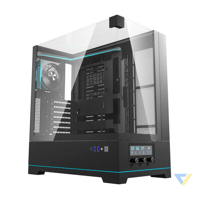 Darkflash DY450 PRO computer case (black) + 1 fan Without fan