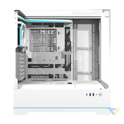 Darkflash DY450 PRO computer case (white) + 1 fan With fan