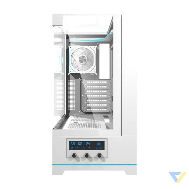 Darkflash DY450 PRO computer case (white) + 1 fan With fan