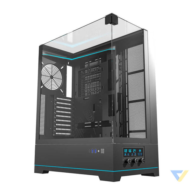 Darkflash DY450L computer case without fans (black) Without fan