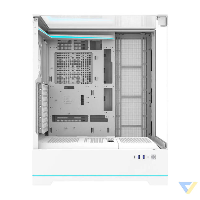 Darkflash DY450L computer case without fans (white) Without fan