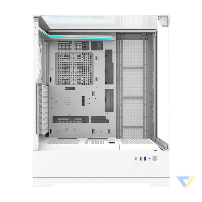 Darkflash DY450L computer case without fans (white) Without fan