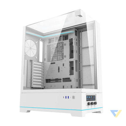 Darkflash DY450L computer case without fans (white) Without fan