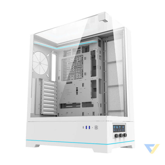 Darkflash DY450L computer case without fans (white) Without fan