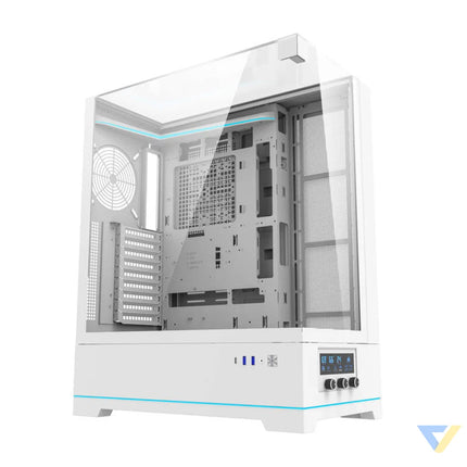 Darkflash DY450L computer case without fans (white) Without fan