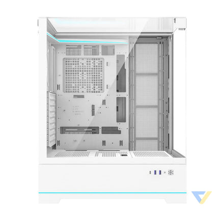 Darkflash DY450L computer case without fans (white) Without fan