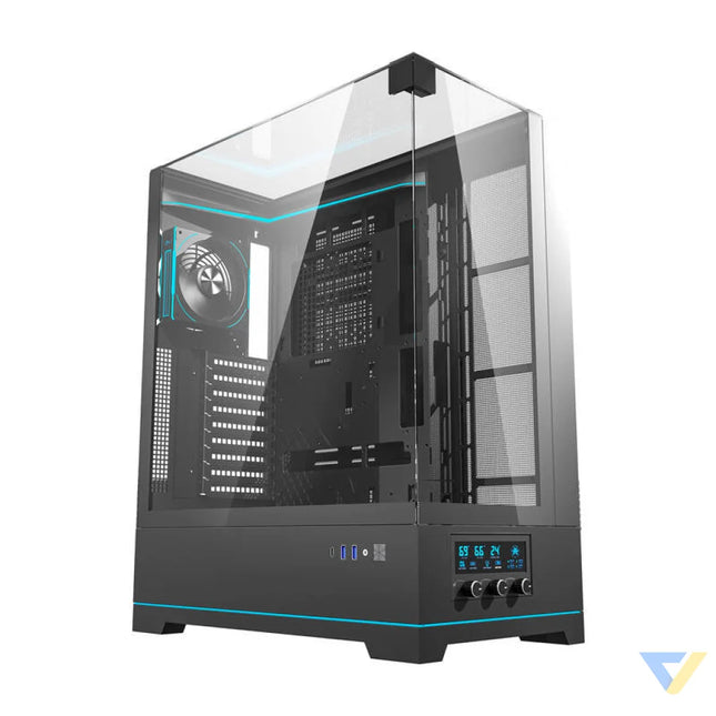 Darkflash DY450L PRO computer case (black) + 1 fan With fan