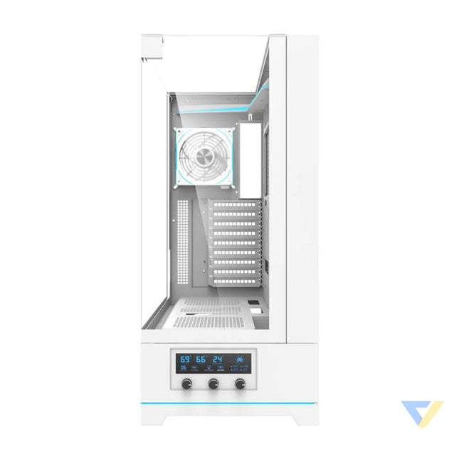 Darkflash DY450L PRO computer case (white) + 1 fan With fan