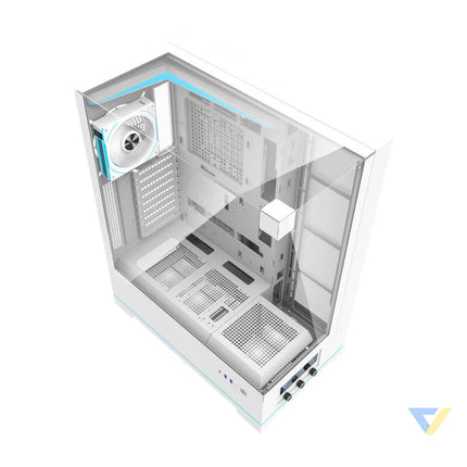 Darkflash DY450L PRO computer case (white) + 1 fan With fan