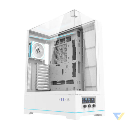 Darkflash DY450L PRO computer case (white) + 1 fan With fan
