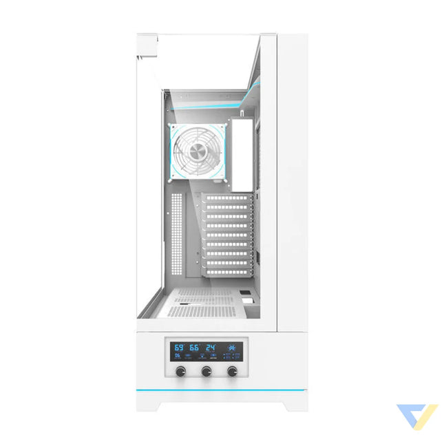 Darkflash DY450L PRO computer case (white) + 1 fan With fan
