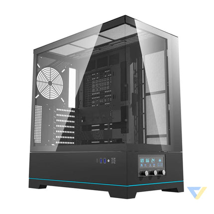 Darkflash DY451 computer case without fans (black) Without fan