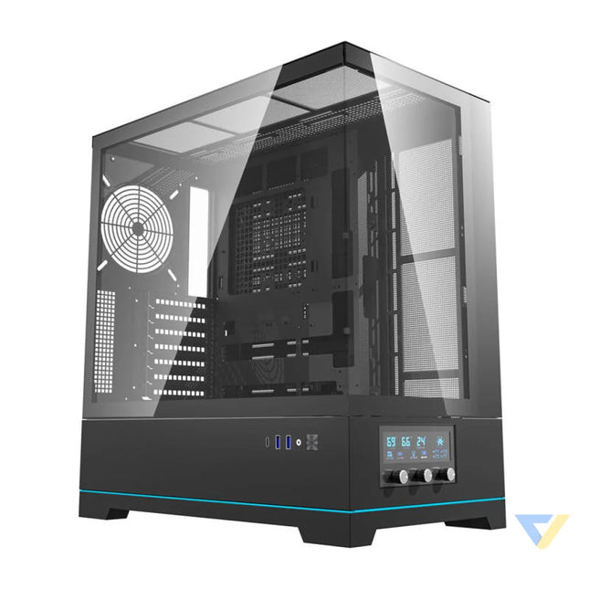 Darkflash DY451 computer case without fans (black) Without fan
