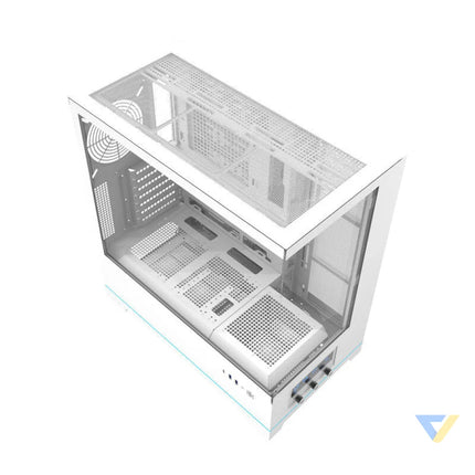 Darkflash DY451 computer case without fans (white) Without fan