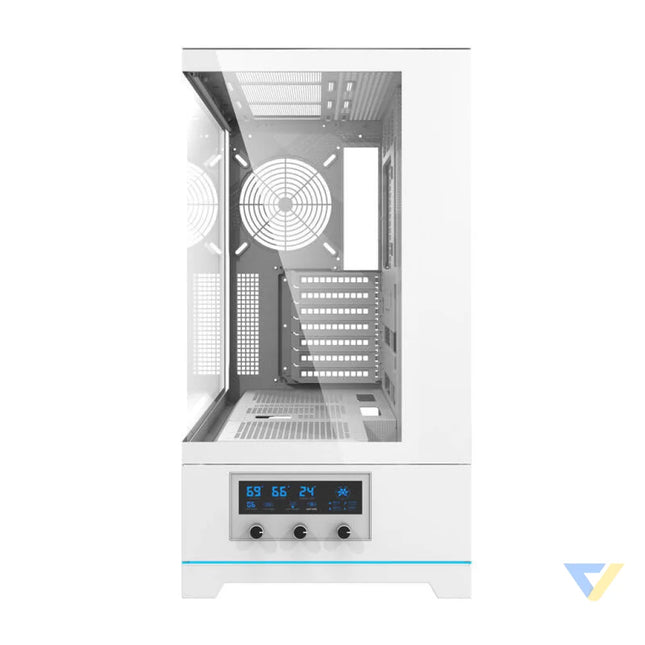 Darkflash DY451 computer case without fans (white) Without fan