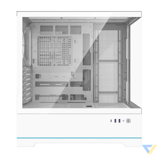 Darkflash DY451 computer case without fans (white) Without fan