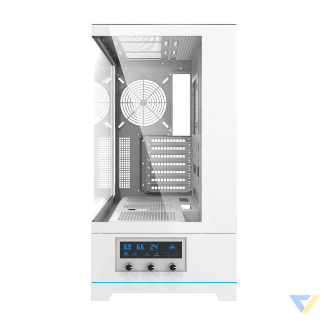 Darkflash DY451 computer case without fans (white) Without fan