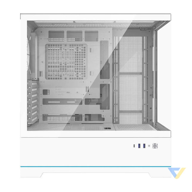 Darkflash DY451 computer case without fans (white) Without fan