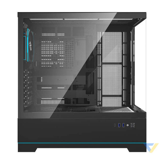 Darkflash DY451 PRO computer case (black) + 1 fan With fan