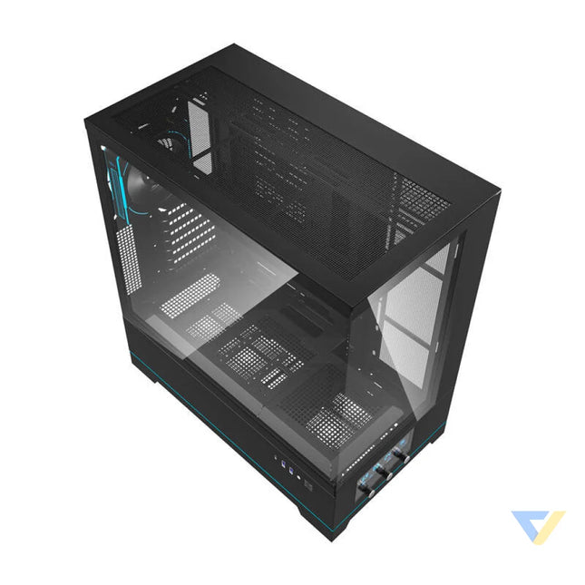 Darkflash DY451 PRO computer case (black) + 1 fan With fan