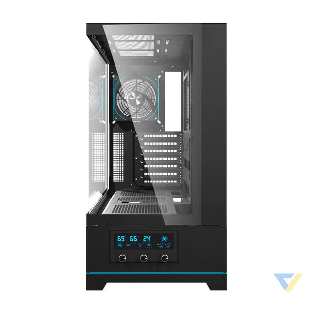 Darkflash DY451 PRO computer case (black) + 1 fan With fan