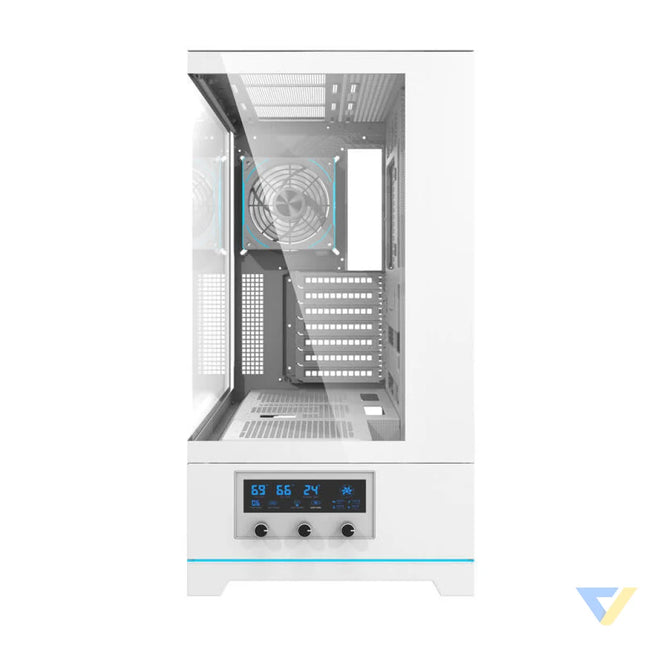 Darkflash DY451 PRO computer case (white) + 1 fan With fan