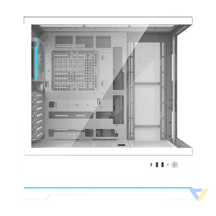 Darkflash DY451 PRO computer case (white) + 1 fan With fan