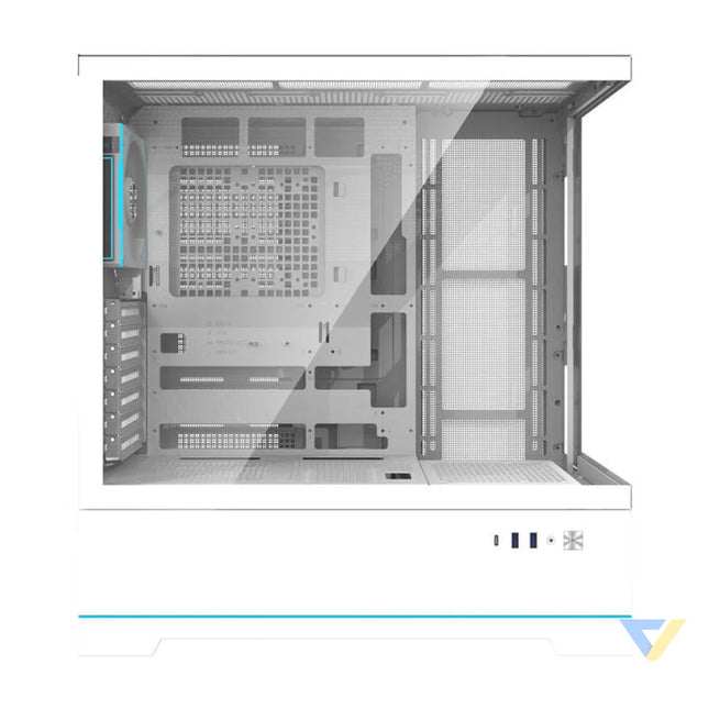 Darkflash DY451 PRO computer case (white) + 1 fan With fan