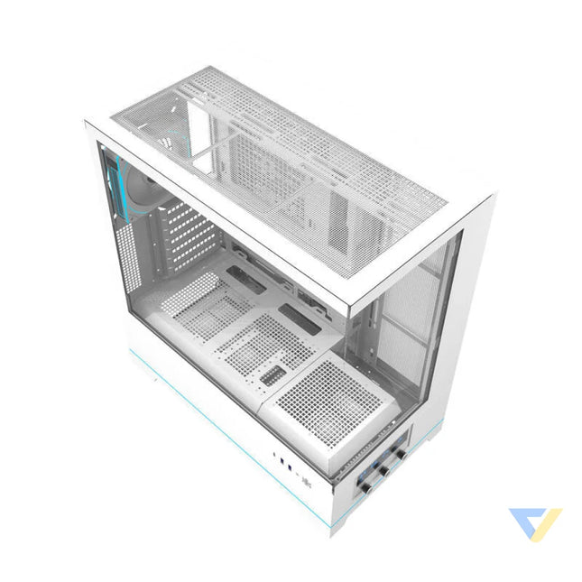 Darkflash DY451 PRO computer case (white) + 1 fan With fan