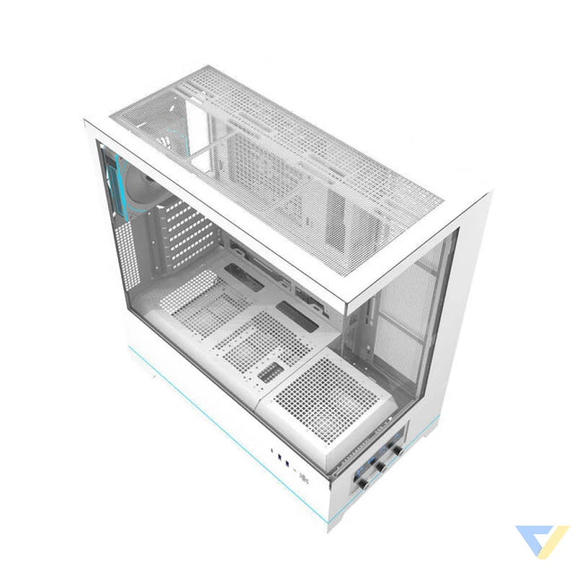 Darkflash DY451 PRO computer case (white) + 1 fan With fan