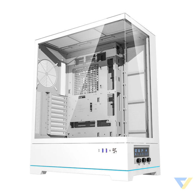 Darkflash DY451L computer case without fans (white) Without fan