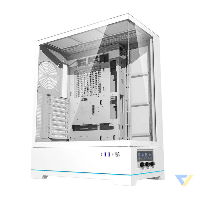 Darkflash DY451L computer case without fans (white) Without fan