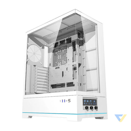 Darkflash DY451L computer case without fans (white) Without fan