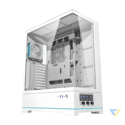 Darkflash DY451L PRO computer case (white) + 1 fan With fan
