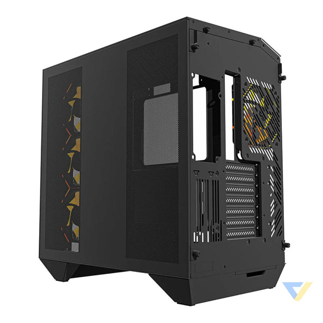 Darkflash DY470 computer case (black) + 4 fans + GPU bracket With fan