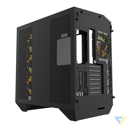 Darkflash DY470 computer case (black) + 4 fans + GPU bracket With fan