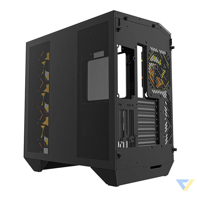 Darkflash DY470 computer case (black) + 4 fans + GPU bracket With fan