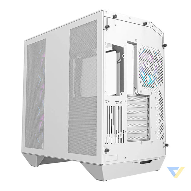 Darkflash DY470 computer case (white) + 4 fans + GPU bracket With fan