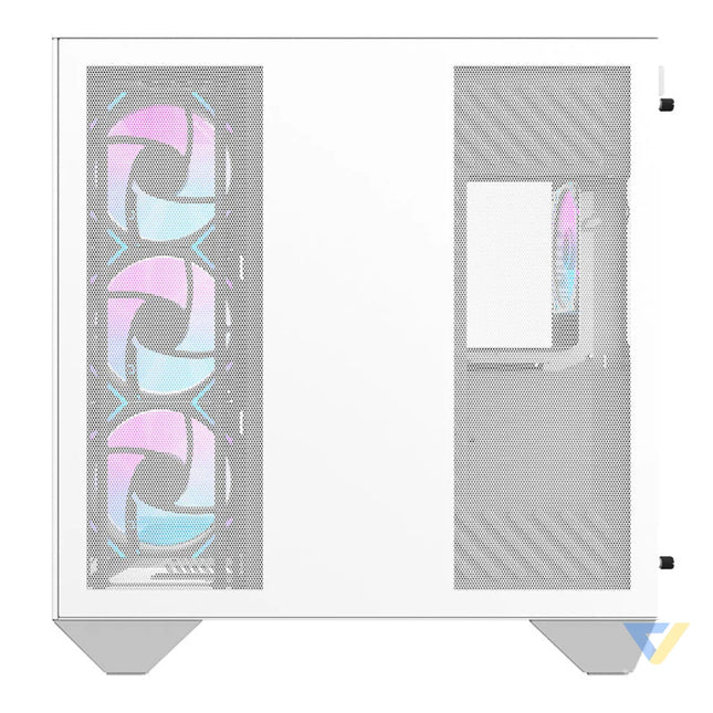 Darkflash DY470 computer case (white) + 4 fans + GPU bracket With fan