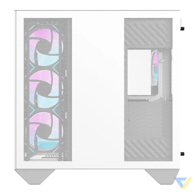 Darkflash DY470 computer case (white) + 4 fans + GPU bracket With fan