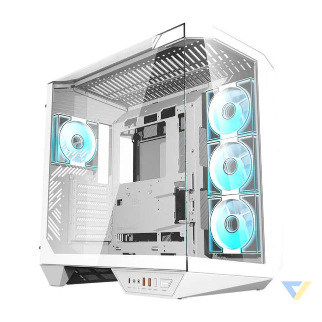 Darkflash DY470 computer case (white) + 4 fans With fan