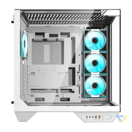 Darkflash DY470 computer case (white) + 4 fans With fan