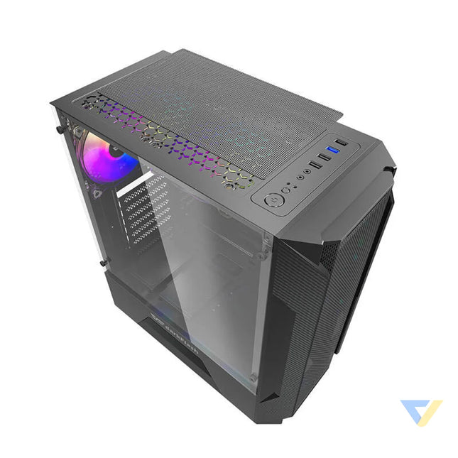Darkflash LEO computer case (black) Without fan