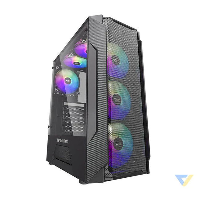 Darkflash LEO computer case (black) Without fan
