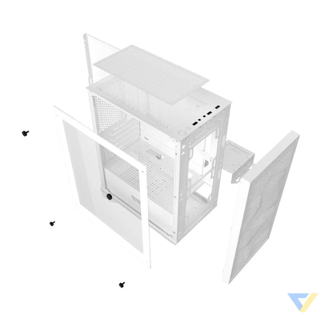 Darkflash M305 Mesh computer case without fans (White) Without fan